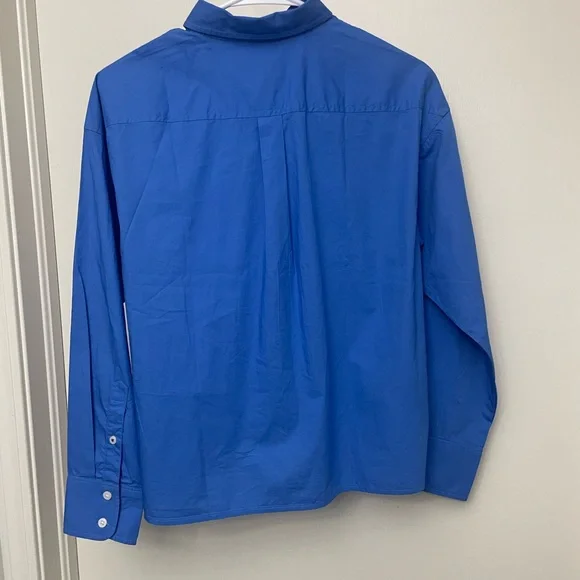 NWT Women’s J. Crew Blue Button Down Shirt - Picture 5 of 5
